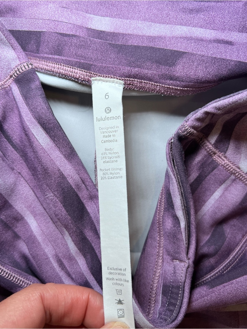 Lululemon Wunder Under Hi-Rise Purple Size 6 Tight *25” - Picture 11 of 11